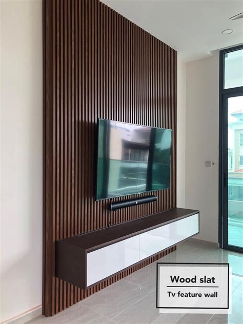 Wool Slat Tv Feature Wall Feature Wall Living Room Bedroom Tv Wall