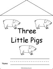 Three Little Pigs Book, A Printable Book - EnchantedLearning.com