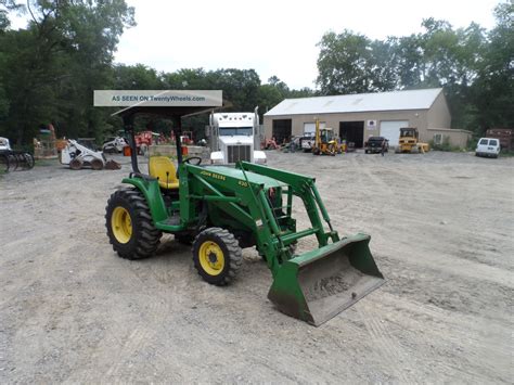 John Deere 4300 Farm Tractor Wloader 4x4 562 Hrs 32hp Tractor