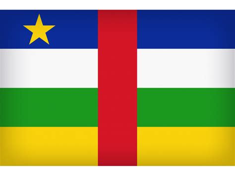 Central African Republic Large Flag Png Transparent Image