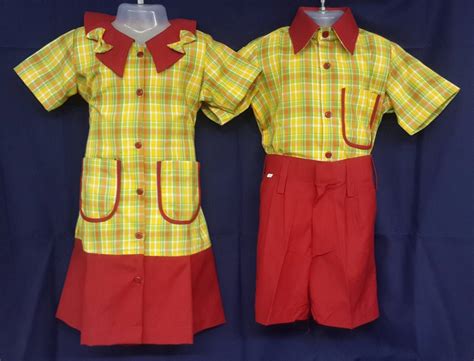 Polyester Yellow And Red Preprimary School Uniform Rs 299 Onwards