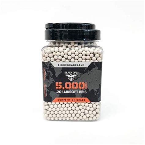 Black Ops 20 G Biodegradable Airsoft Bbs 5000 Triple Polished