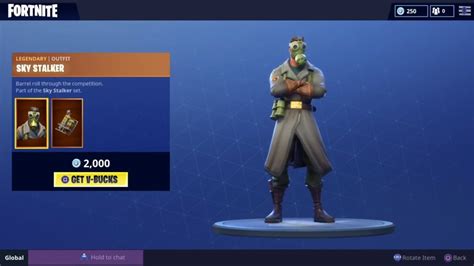 New Legendary Skin Sky Stalker New Legendary Back Bling Last Gasp