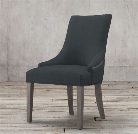 Browse furniture, lighting, bedding, rugs, drapery and décor. Martine Fabric Armchair | Fabric armchairs, Nailhead trim ...