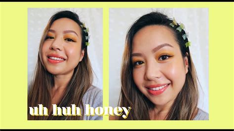 🐝 colourpop uh huh honey 🍯 makeup anhle youtube