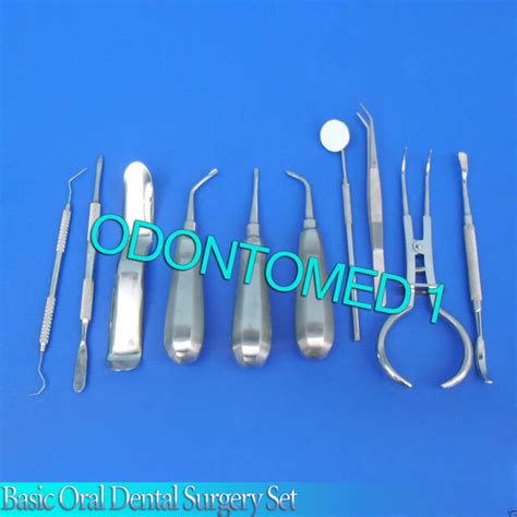 10 Pieces Basic Dental Oral Surgery Elevators Set Kit Instruments Dn