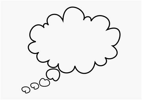 Thought Bubble Clipart Transparent Background Thought Cloud Png Png