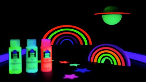 New Sales New Glow In The Dark Acrylic Paint 8 Pc Multi Surface Outdoor