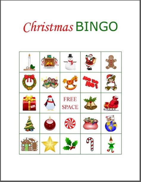 Items Similar To Printable Christmas Bingo Party Game 50 Cards