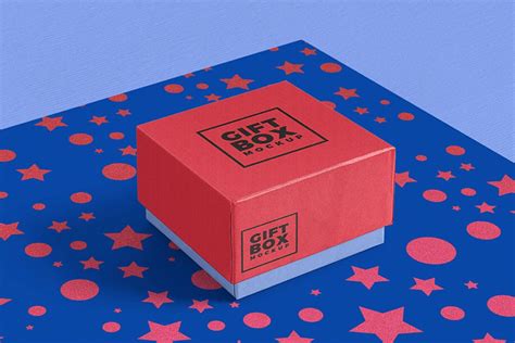 gift box mockup designhooks