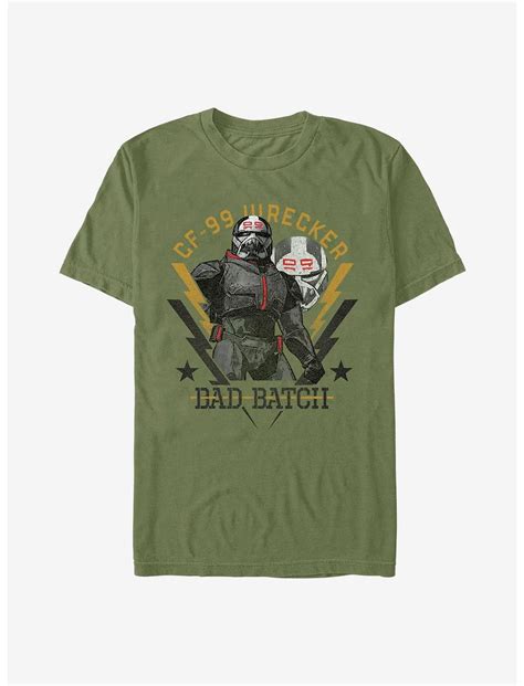 Star Wars The Bad Batch Wrecker Army Crate T Shirt Green Boxlunch