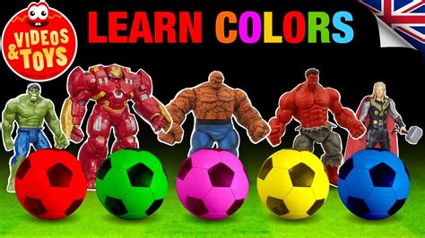 Learn Colors With Ironman Hulk Thor And The Thing Videos And Toys