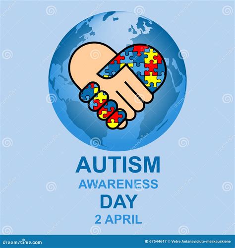 Autism Awareness Month Card Infinity Symbol Of Autism Accepting