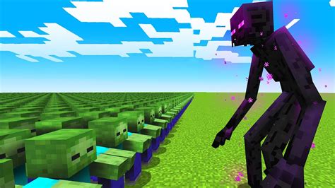 1000 Zombies Vs Mutant Enderman Minecraft Videos