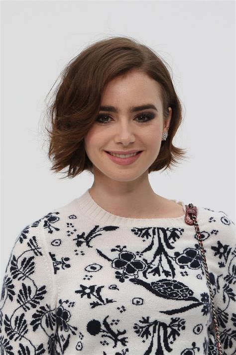 Lily Collins At Chanel Photocall In Paris Gotceleb