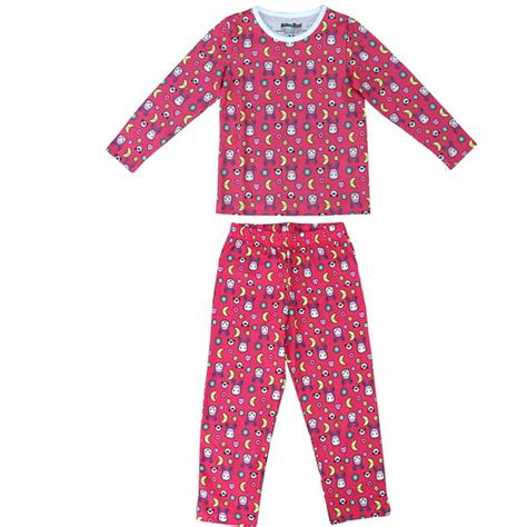 Masha And The Bear Pink Long Sleeve Kool Kawaii Pajama Set