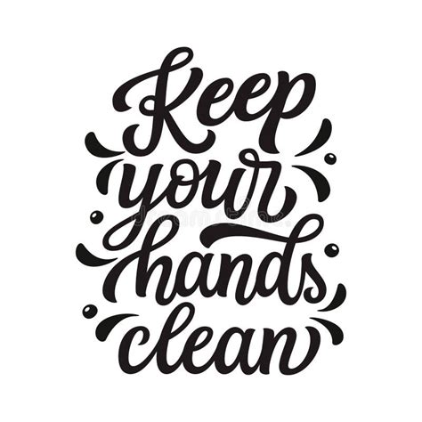 Keep Your Hands Clean Stock Illustration Illustration Of Graphic
