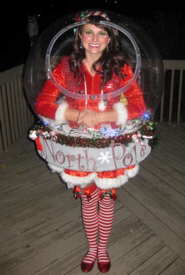 Original Snow Globe Costume That Really Snows Tacky Christmas