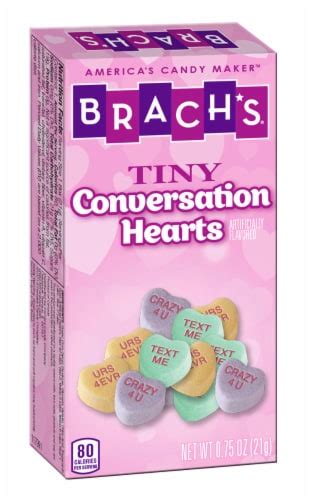 Brachs Valentines Tiny Conversation Hearts Candy 075 Oz Fred Meyer