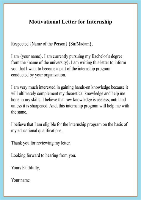 So, an effective motivation letter provides some essential information about you. Free Motivation Letter Template- Sample & Example [PDF ...