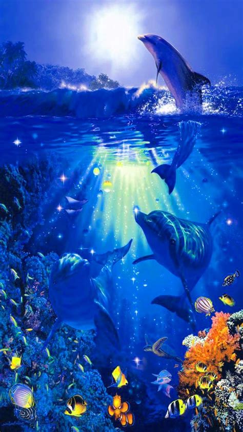 Underwater Dolphin Wallpaper Kolpaper Awesome Free Hd Wallpapers