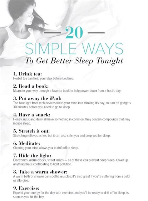 💤2⃣0⃣ Simple Ways To Get Better Sleep Tonight💤 Musely
