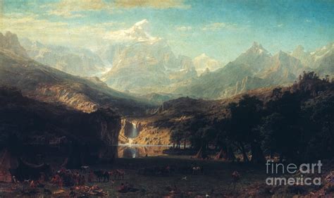 The Rocky Mountains 1863 Painting By Albert Bierstadt Fine Art America