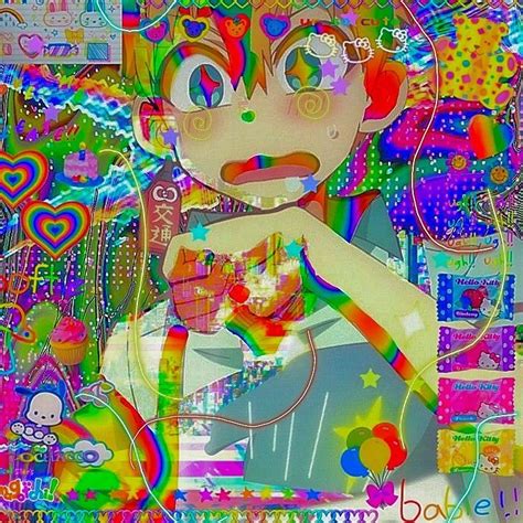 Aesthetic Anime Rainbowcore Icon Wallpaper Cave