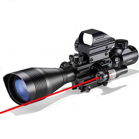 Buy Rifle Scope Combo 4 12x50eg Dual Illuminated With Laser Sight 4