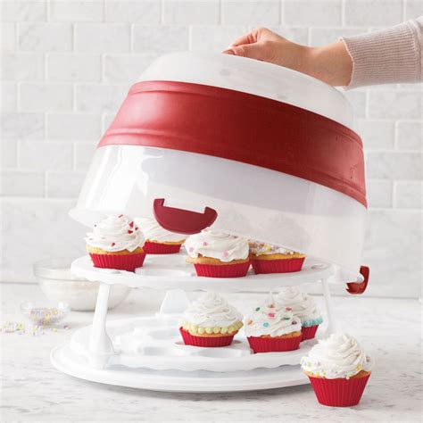 Collapsible Cupcake And Cake Carrier Sur La Table Cake Carrier