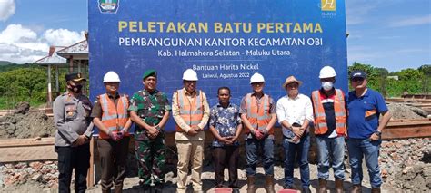 Harita Nickel Biayai Pembangunan Kantor Kecamatan Obi Halmahera Selatan