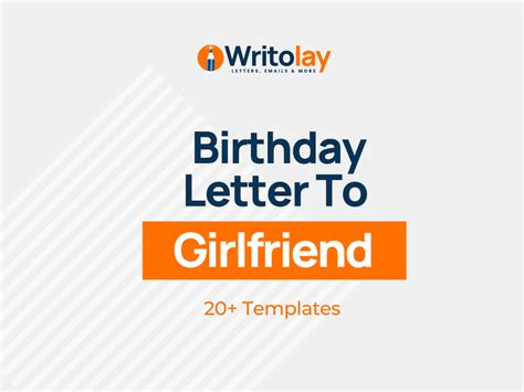Birthday Letter For Girlfriend 8 Templates Writolay