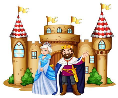 King And Queen At The Castle 360543 Vector Art At Vecteezy