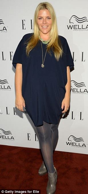 Busy Philipps Hides Her Growing Bump Away Under A Smock Dress Daily