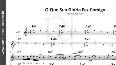 O Que Sua Gloria Fez Comigo