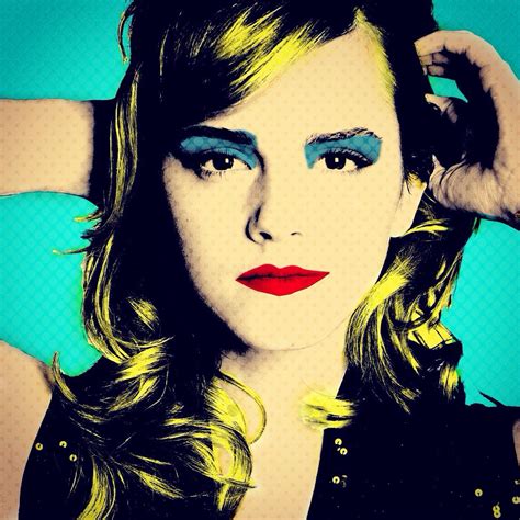 Wallpaper Face Illustration Portrait Blue Emma Watson Person