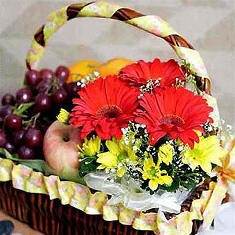 Send Garden Of Eden Assorted Fruits And Flowers Basket To Jordan