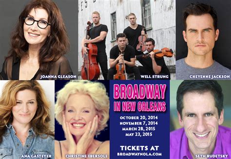 2014 15 Broadway Series Stars Joanna Gleason Cheyenne Jackson Ana