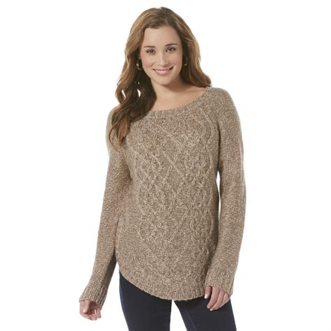 covington women s cable knit sweater marled
