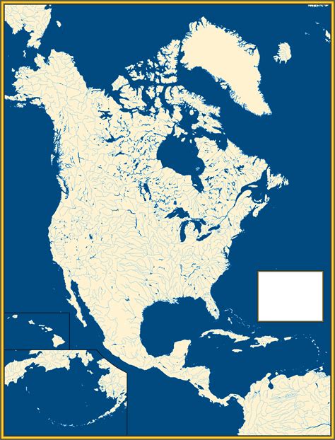 Blank Map of North America (I just got done making) : Maps