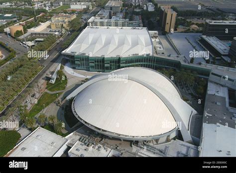 An Aerial View Of The Anaheim Convention Center Arena Wednesday Feb