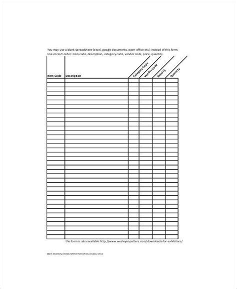 Free 8 Blank Spreadsheet Samples In Ms Word Pdf Excel