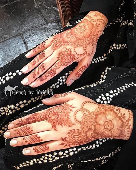 Intricate Floral Henna Mehndi For Eid On Hands And Arms Henna By