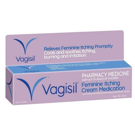 Vagisil Cream 25g Cools And Soothes Itching Burning And Irritation