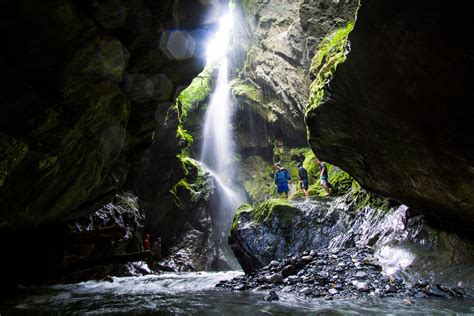 Into The Waterfall New Zealand Rhiking