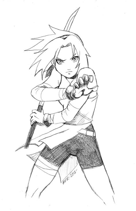 Quick Sketch Sakura Haruno 2 By The Pooper On Deviantart