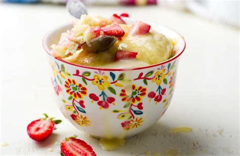 Vanilla mug cake with egg is my guilty pleasure! Vanilla 5 minute Mug Cake Recipe | SparkRecipes