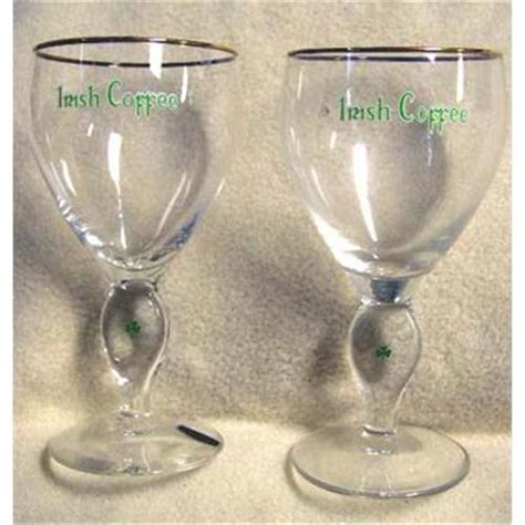 Set of 4 vintage irish coffee pinched stemmed glasses gold rim 6 shamrock from $19.99. WATERFORD - Six Vintage "Irish Coffee" Glasses #891320