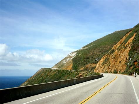 Pacific Coast Highway Driving From Los Angeles To San Francisco On