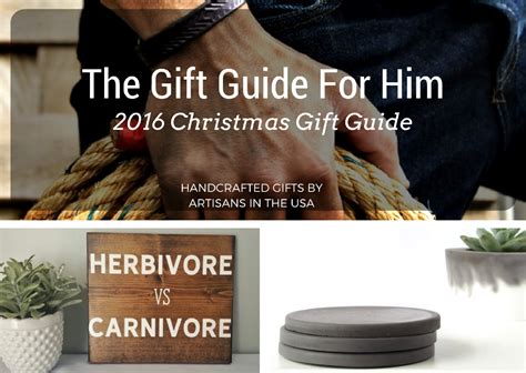 Plus, you know you're getting an extra gift from someone (else) who loves you; Unique Christmas 2016 Gifts for Him - All Handcrafted, All ...